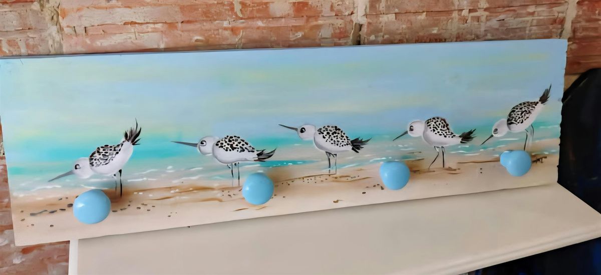 Sandpiper Wall Hanging Rack - Acrylic Painting Class