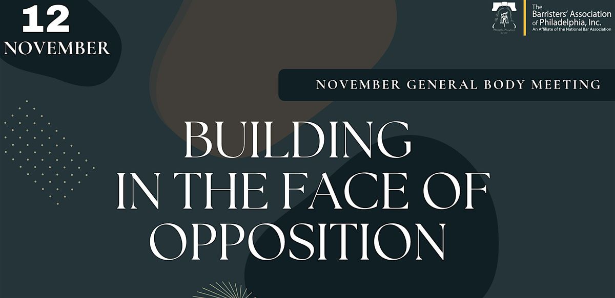 November General Body Meeting