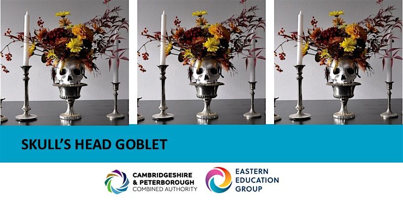 Floral Skull's Head Goblet