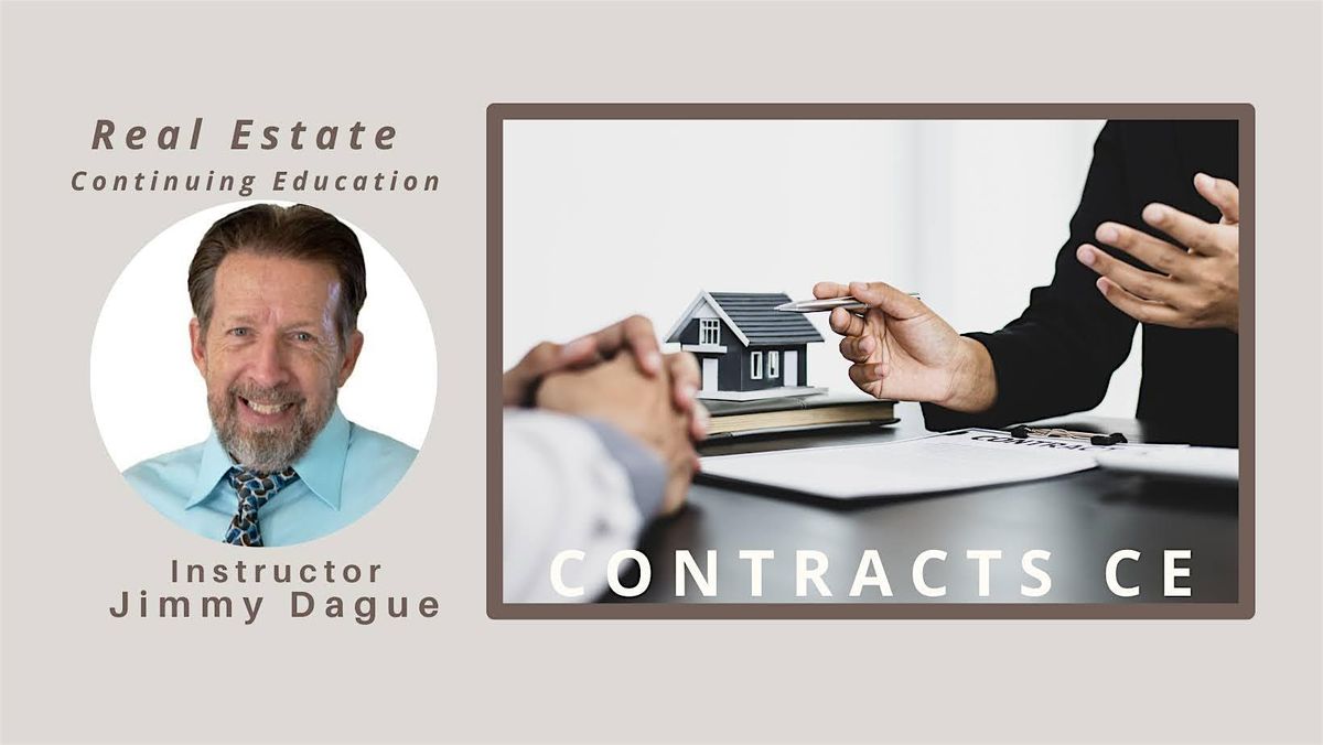 FREE Real Estate CONTRACTS CE w\/ Jimmy Dague, hosted by Dwellness (LIVE)