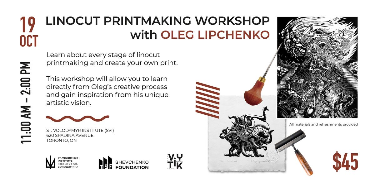 Linocut Printmaking Workshop with Oleg Lipchenko