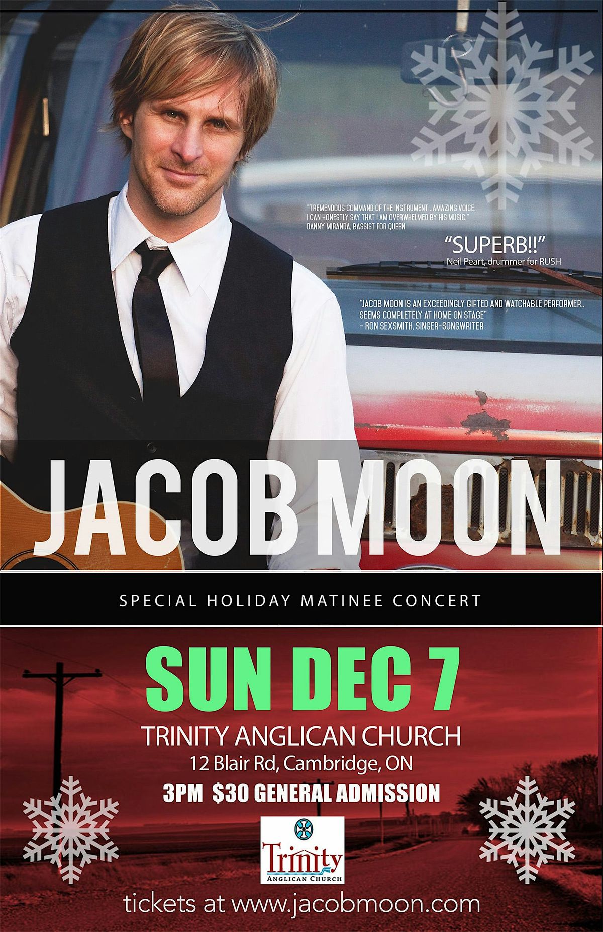 Jacob Moon  Matinee Concert at Trinity Anglican