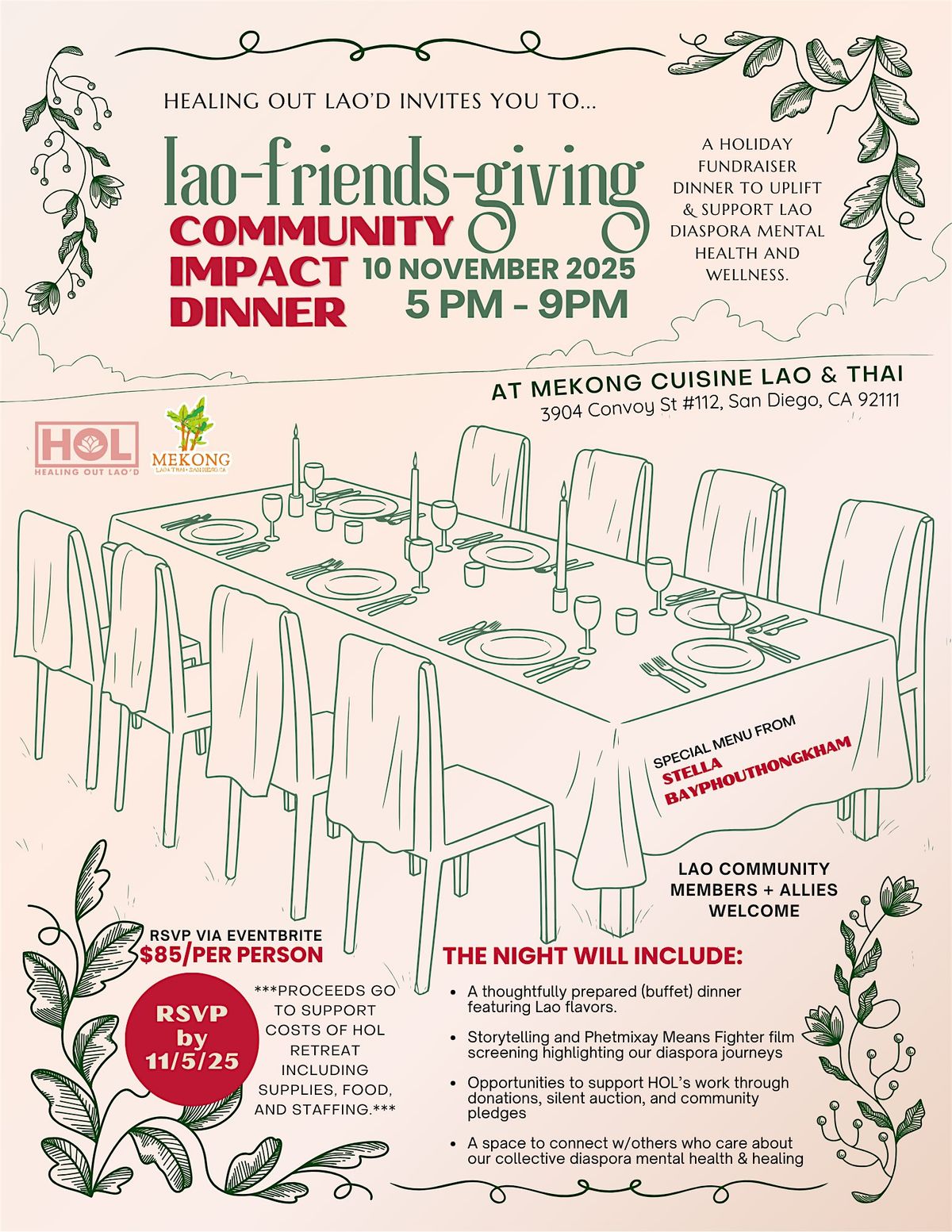 Lao-Friends-Giving Community Impact Dinner