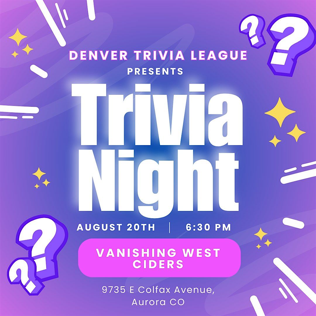 Trivia Night with Denver Trivia League