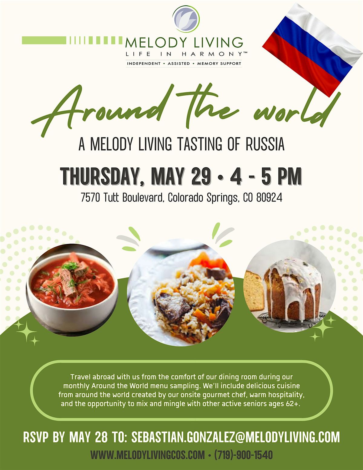 Around the World: A Melody Living Tasting of Russia