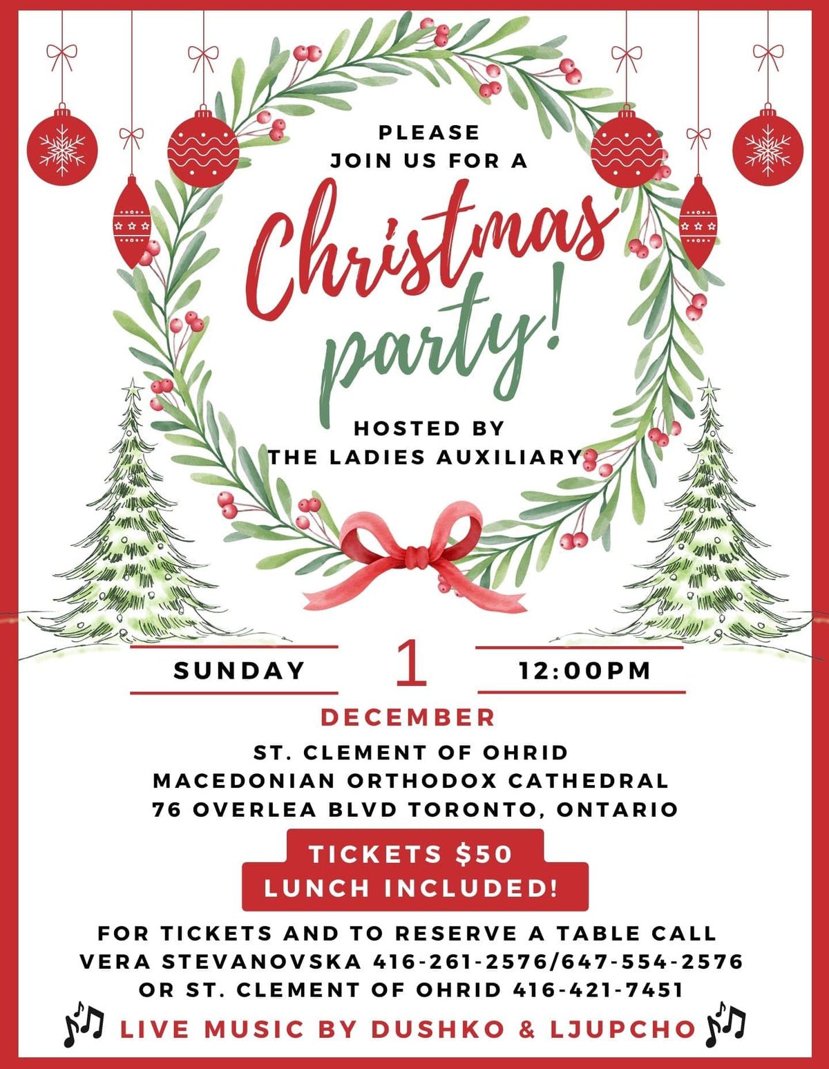 St. Clement of Ohrid Ladies Auxiliary Christmas Party