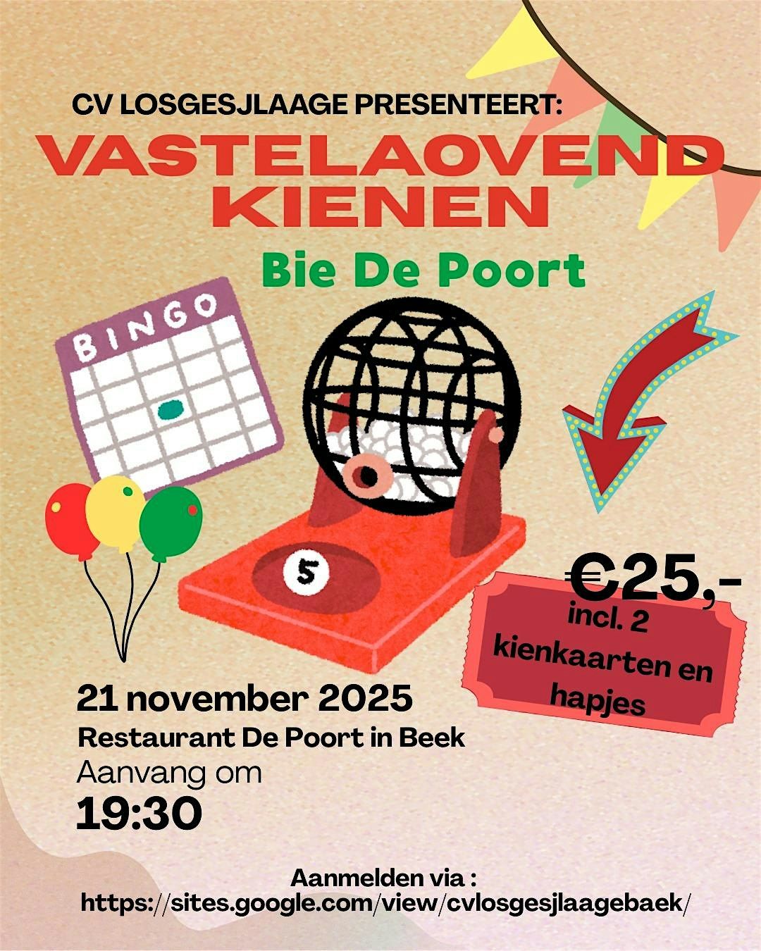 Vastelaovend kienen