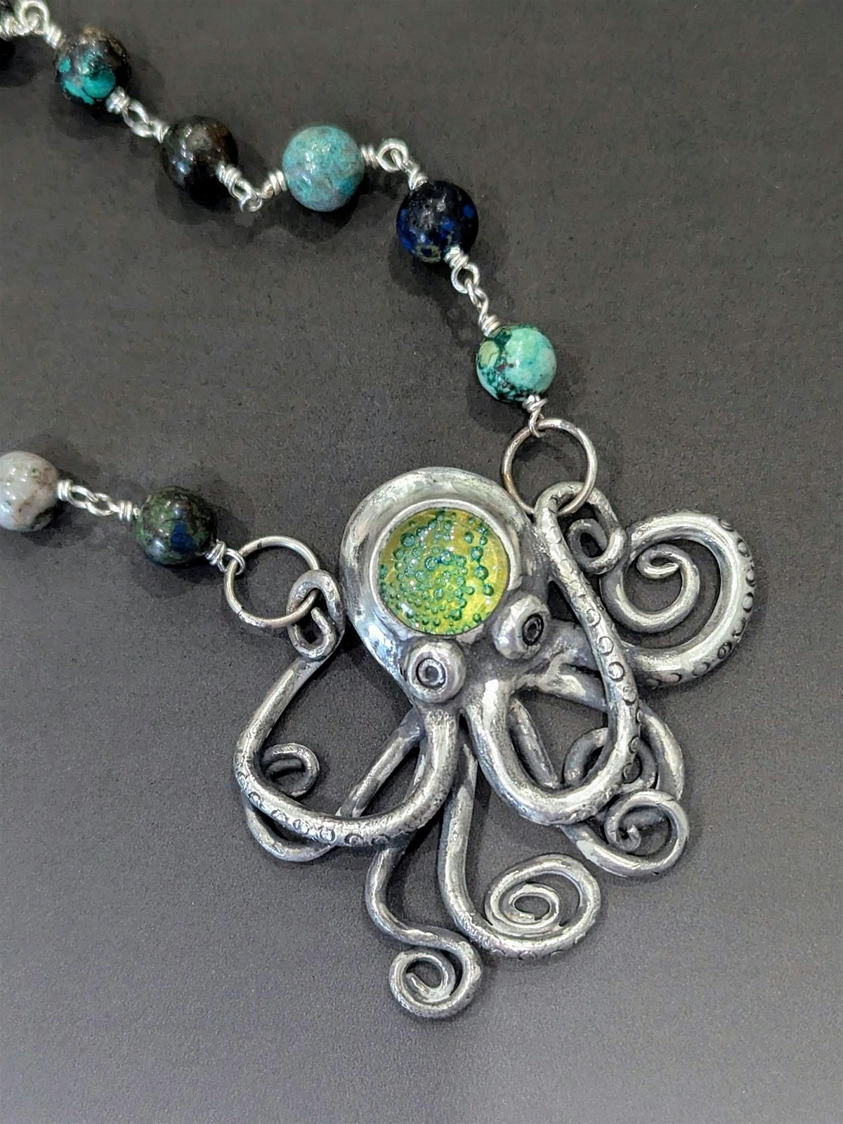 the Kraken Lives! Make a Silver Octopus Pendant 3-Week Class