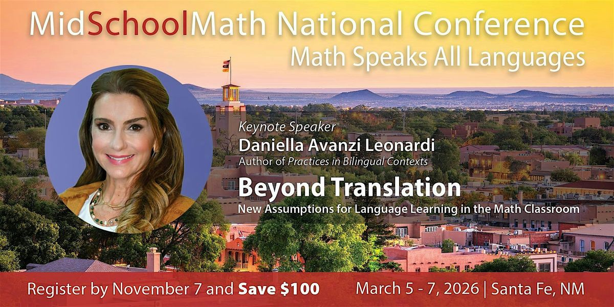 2026 MidSchoolMath National Conference