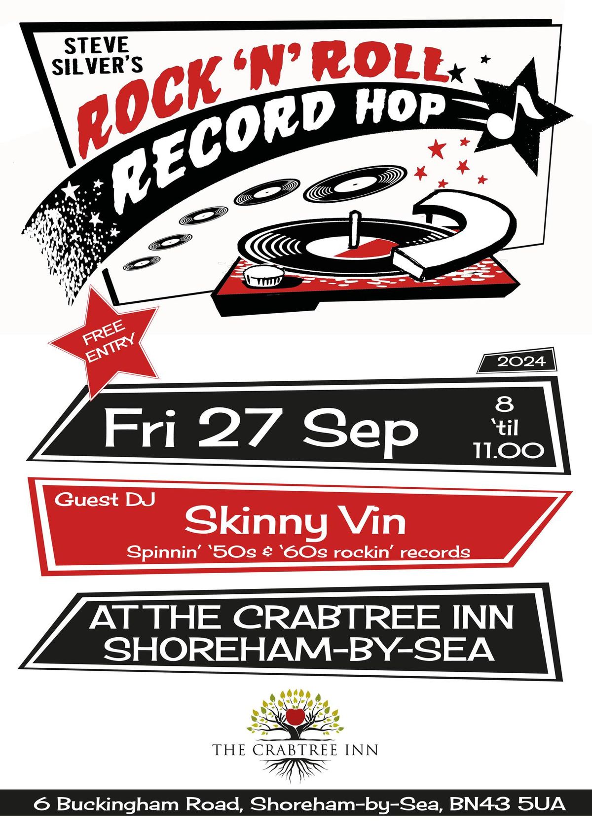 Rockin' at the Crabtree with guest DJ Skinny Vin