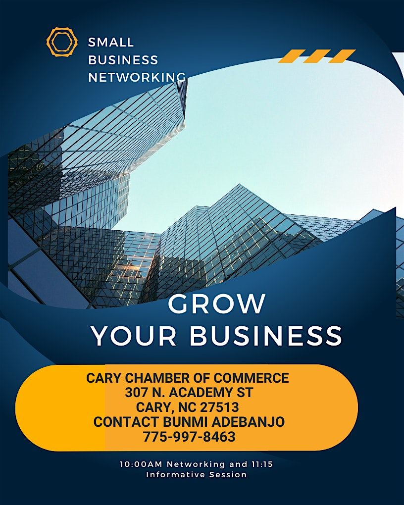 Grow Your Business: Meet & Greet @the Cary Chamber of Commerce