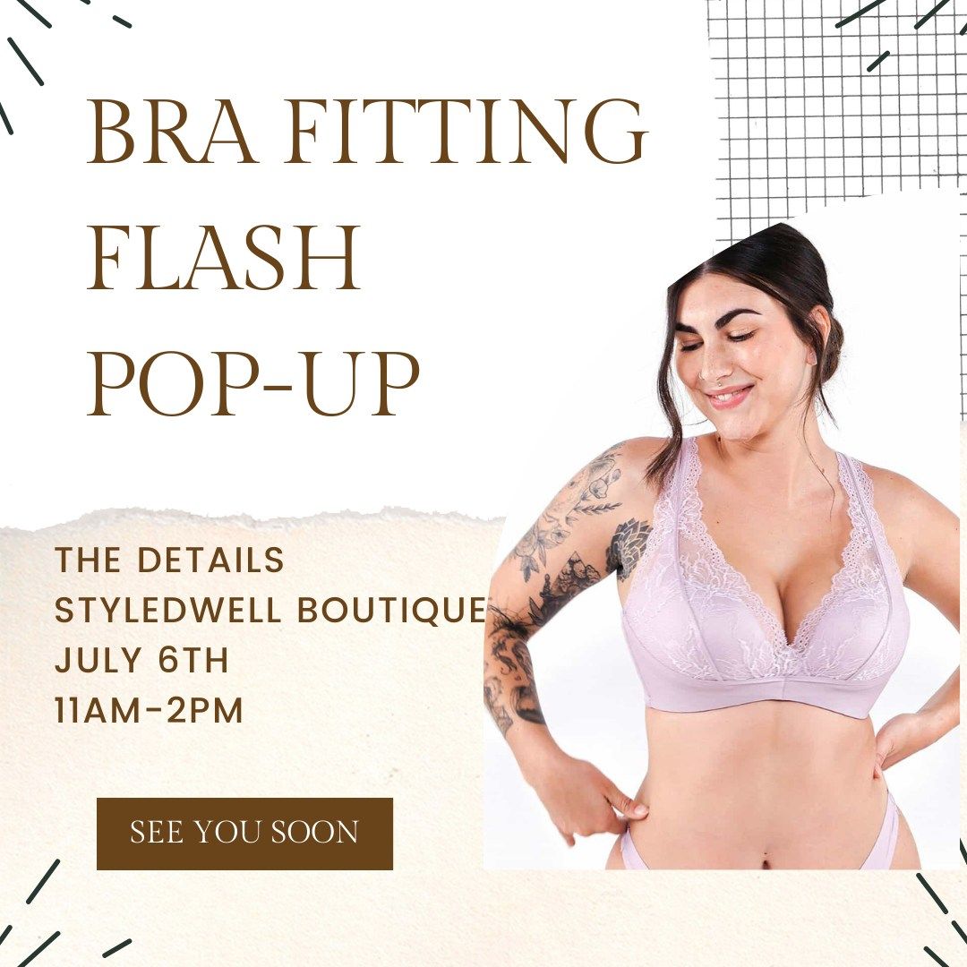 Bra Fitting Flash Pop-Up | Bra Sizing and Buy On-Site! 