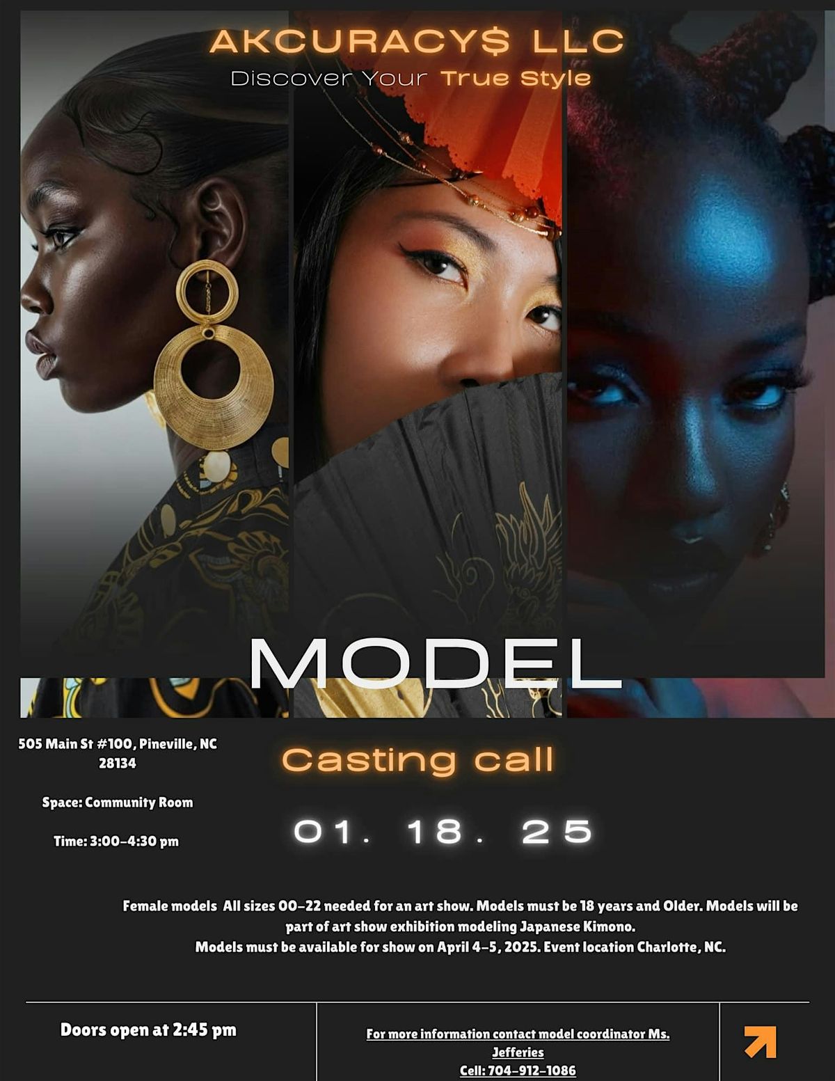 Model Casting Call for Art Exhibition (Geisha Theme)