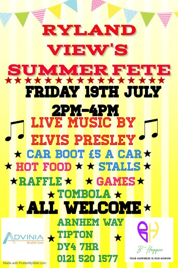 Ryland View's Summer Car Boot Fete