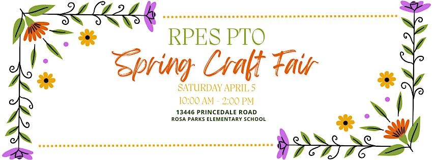 Spring Craft Fair at Rosa Parks Elementary