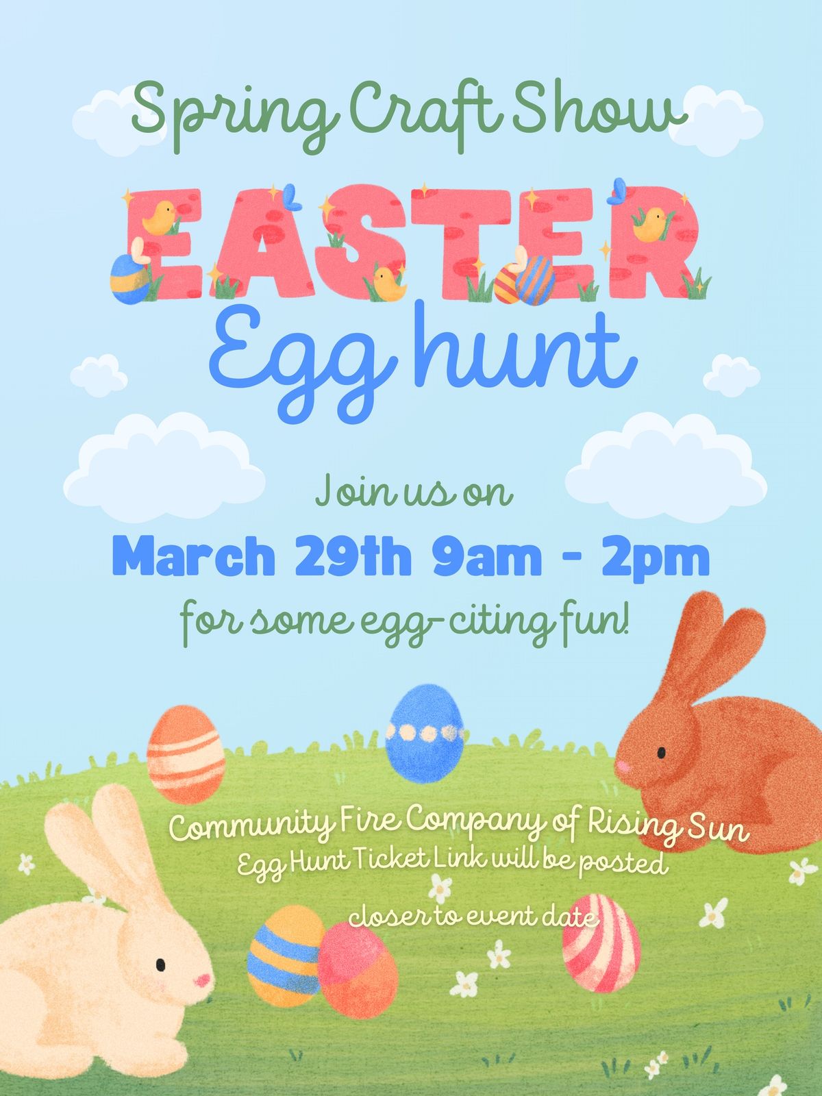 Spring Craft Show + Egg Hunt