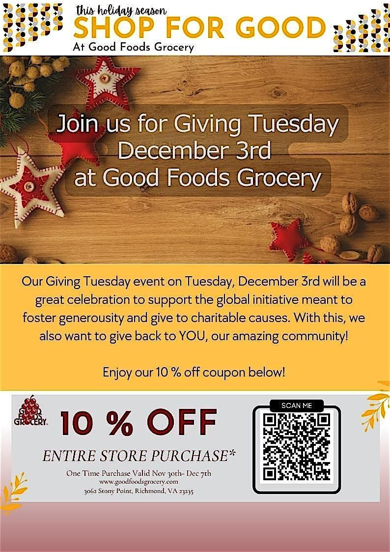 Giving Tuesday at Good Foods Grocery