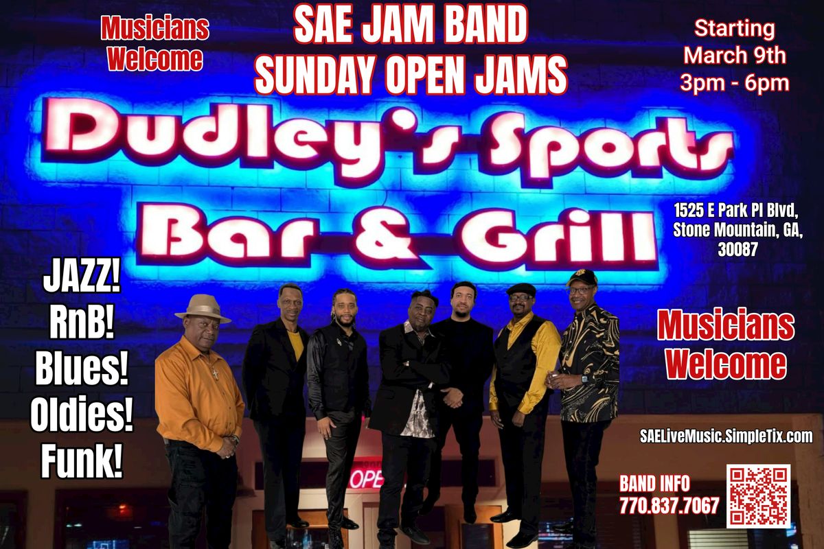 SAE Jam Session Sundays at Dudley\u2019s Sports Bar & Grill! STONE MOUNTAIN!