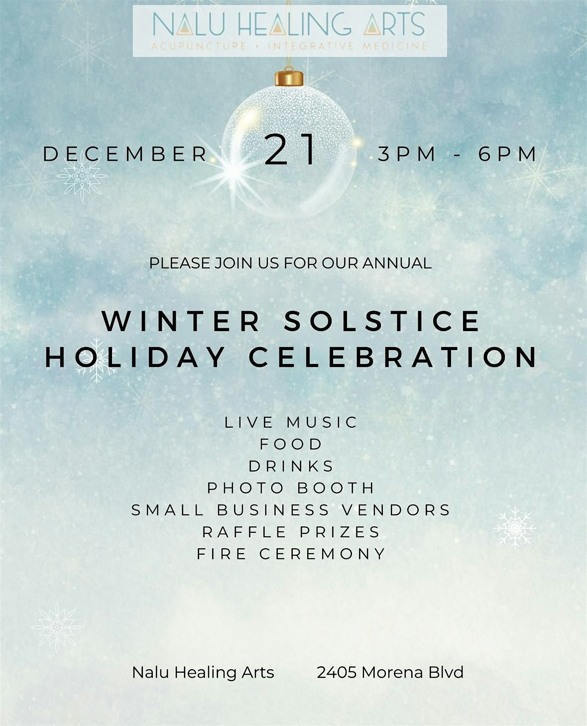 Winter Solstice Holiday Celebration