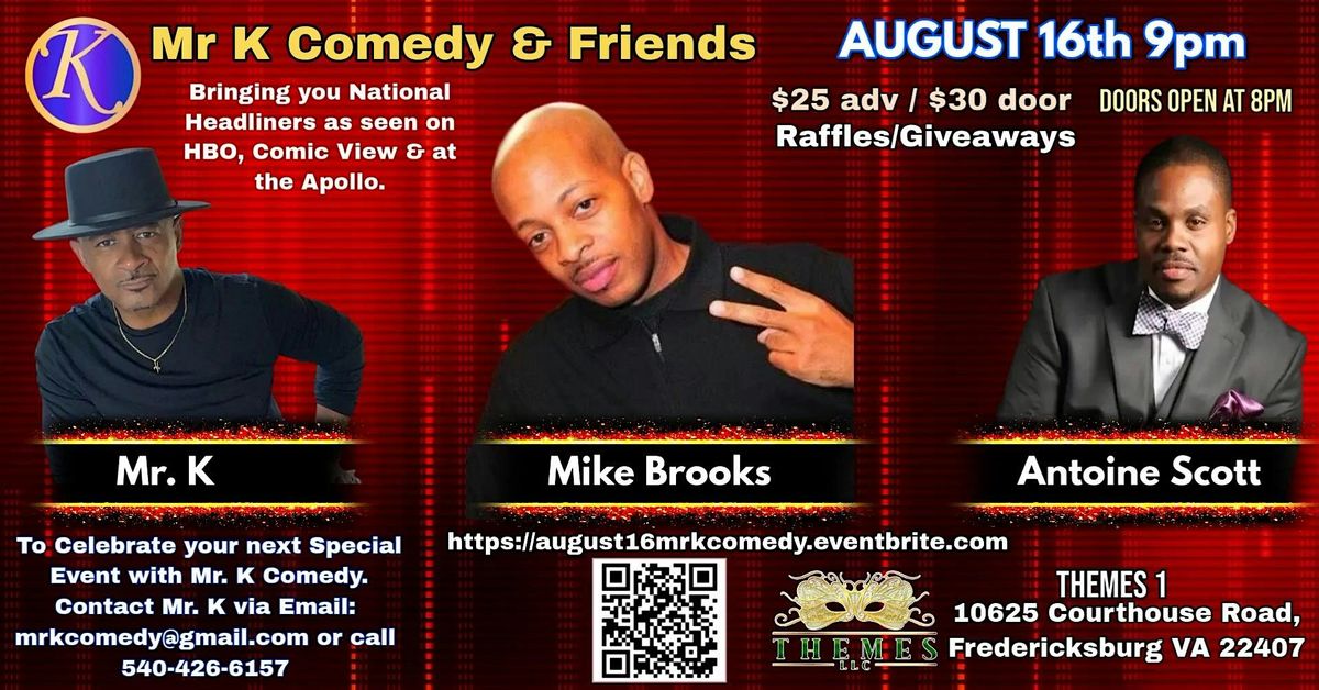 August Sunset Comedy show by MrKcomedy AUG 16th at Themes Event Center
