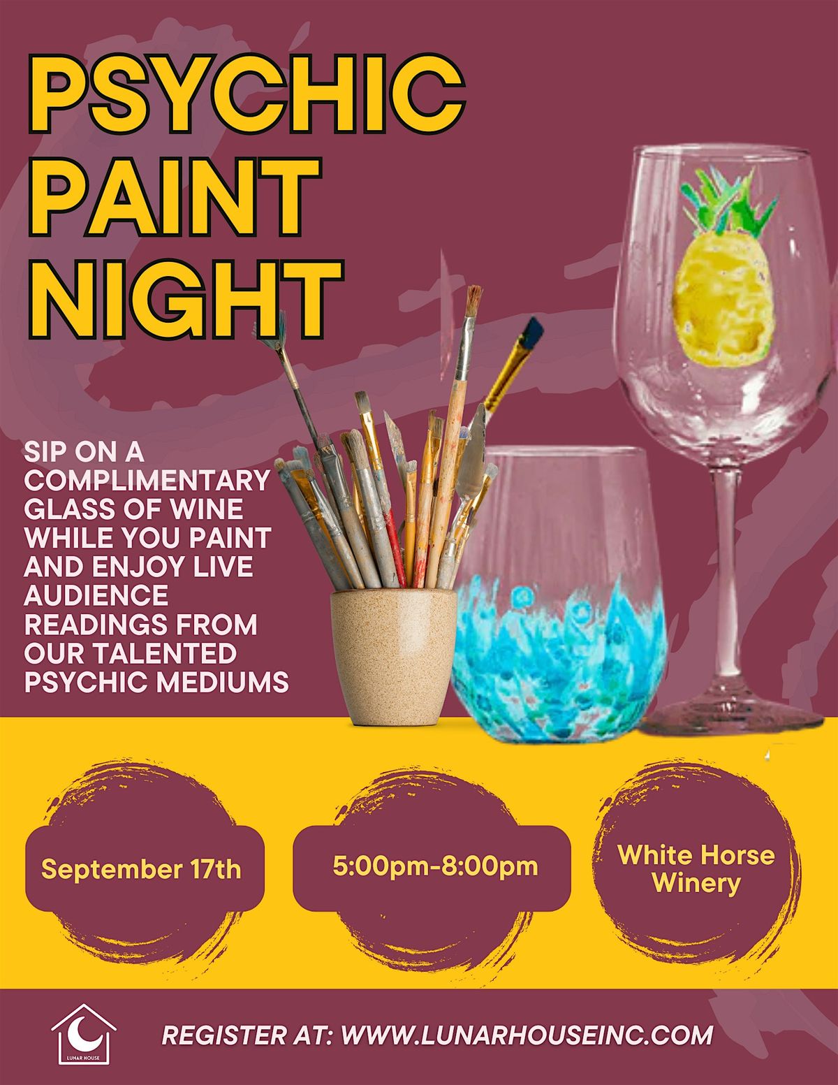 Psychic Paint Night at White Horse Winery