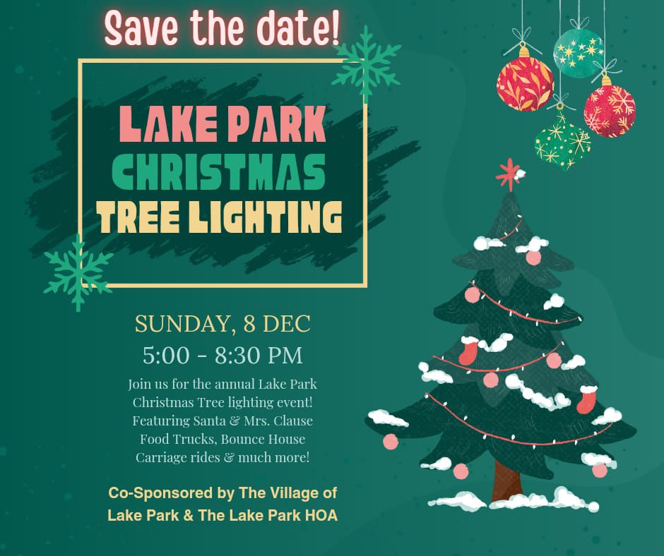 Lake Park Christmas Tree Lighting 