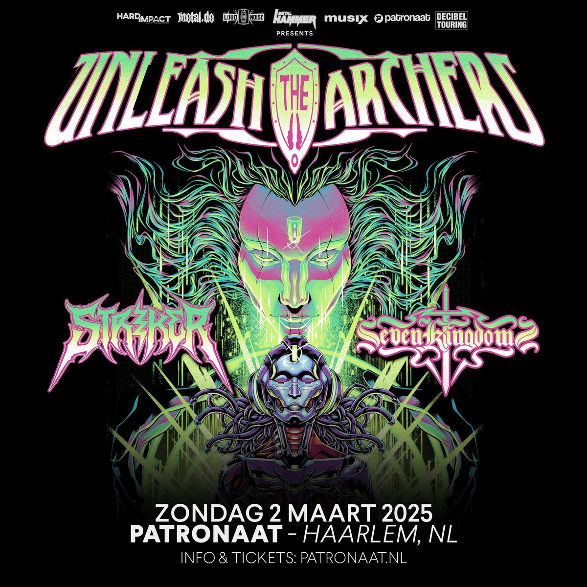 Unleash The Archers + Striker + Seven Kingdoms | Patronaat Haarlem