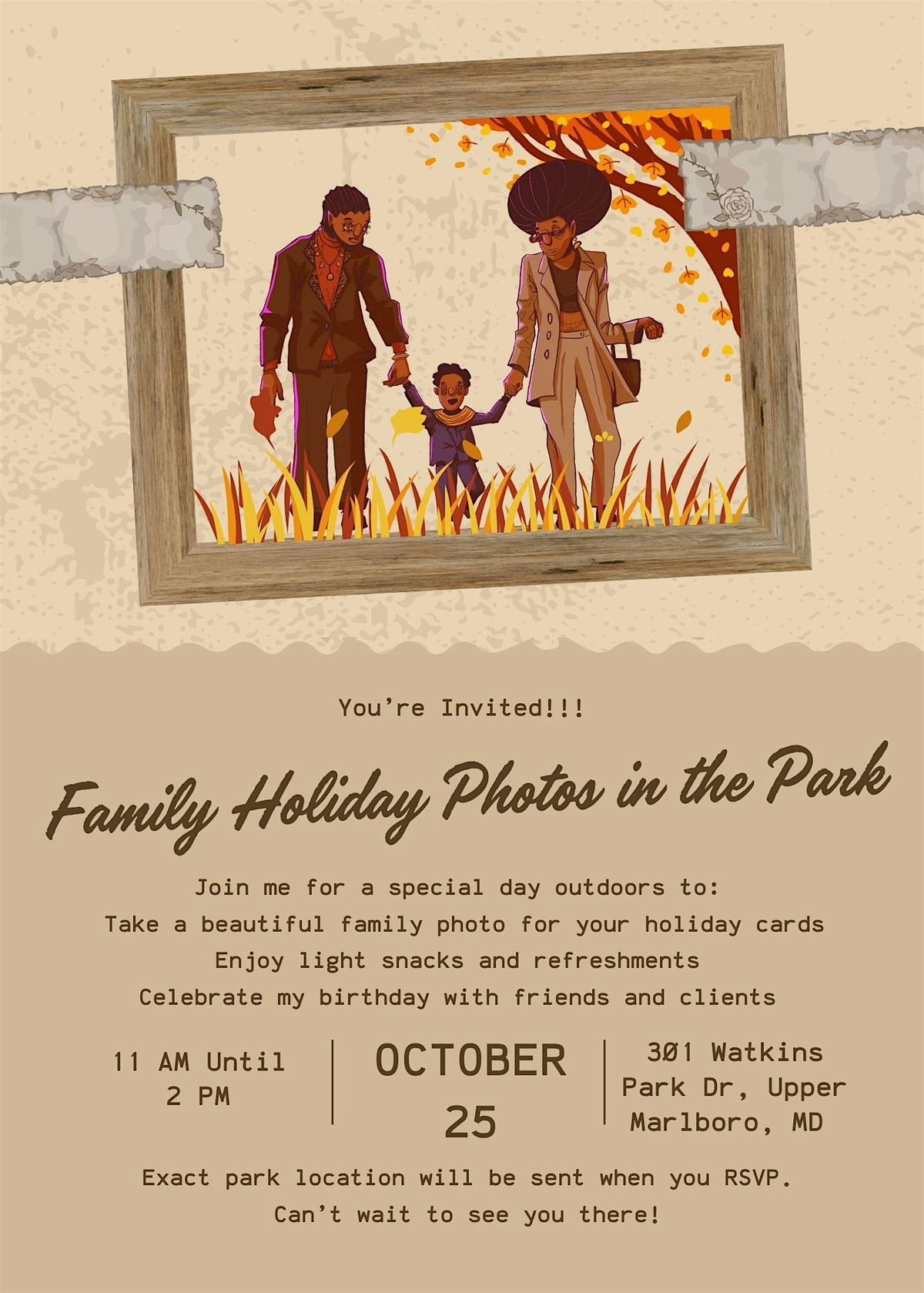 Holiday Portraits in the Park \u2014 Free Professional Family Photos