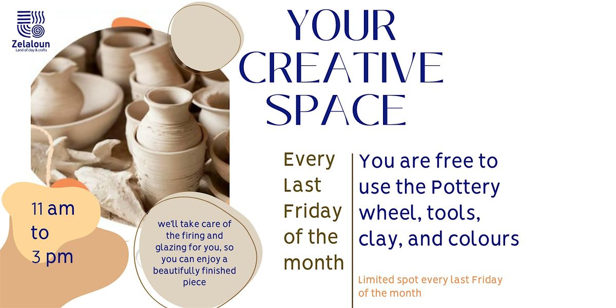 Your Creative Space - for  4 hours