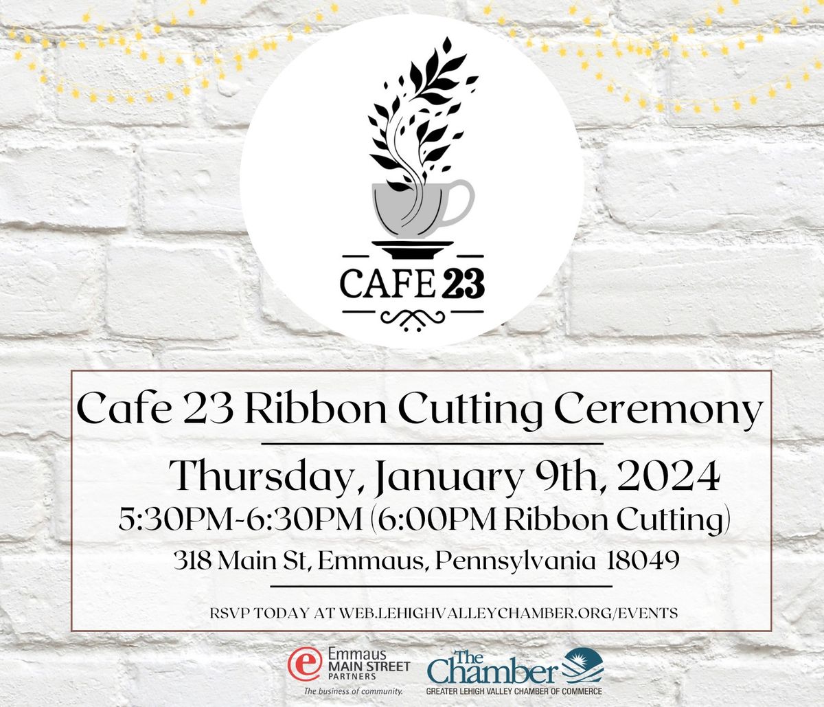 Cafe 23 Ribbon Cutting Ceremony