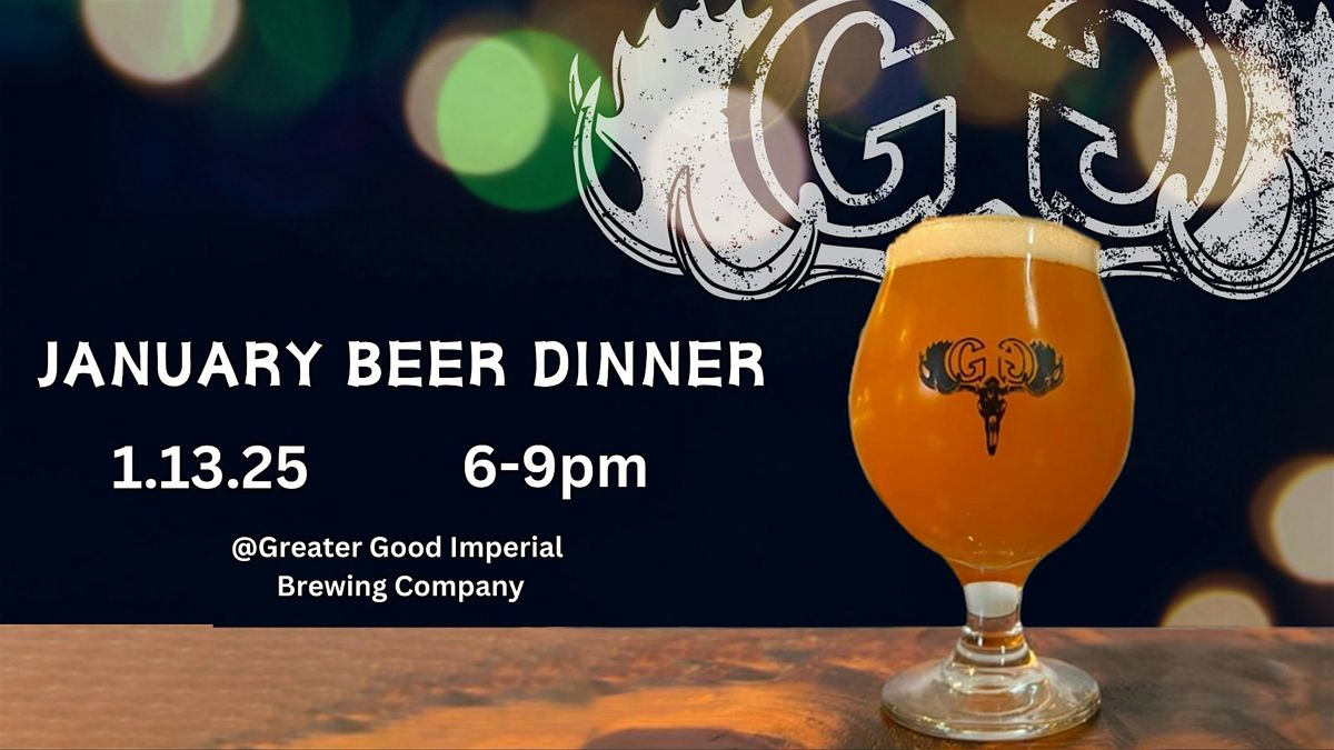 January 2025 Beer Dinner