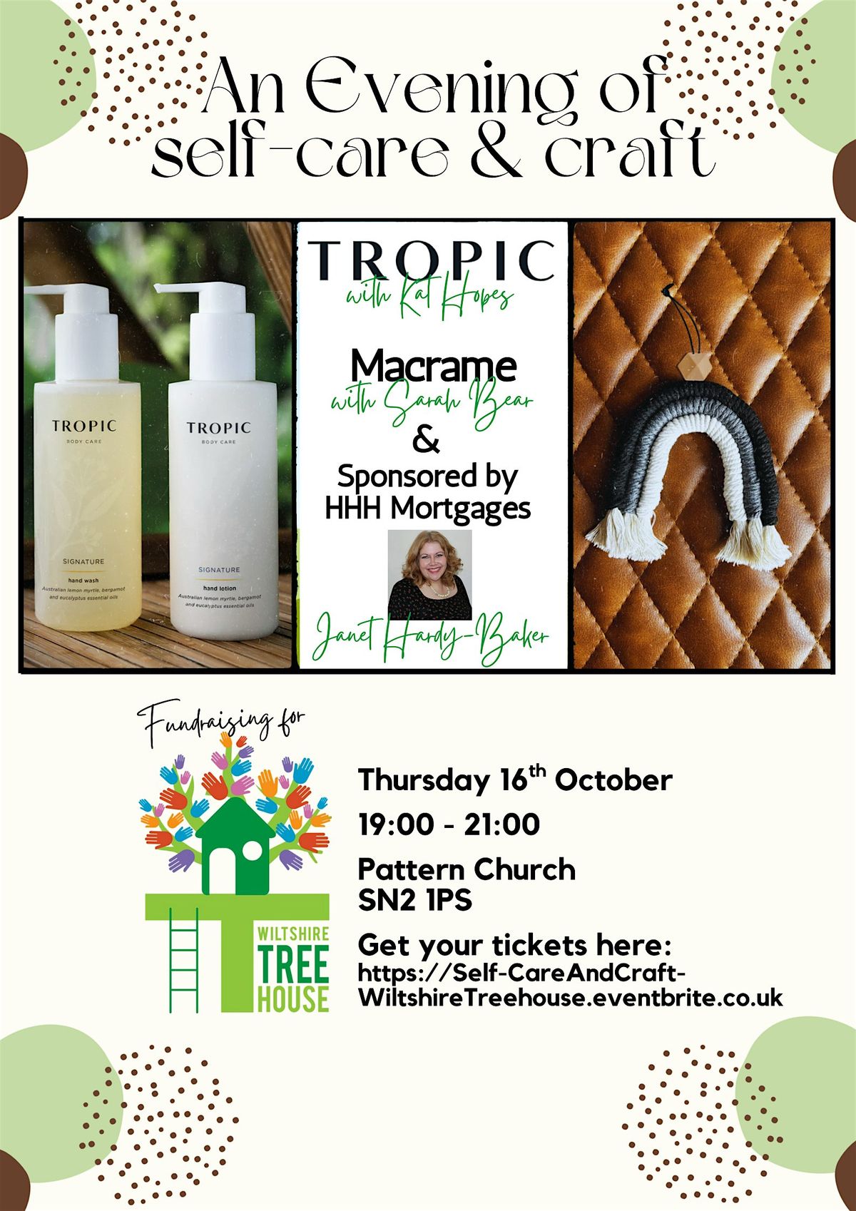 An Evening of Selfcare & Craft - Fundraising for Wiltshire Treehouse
