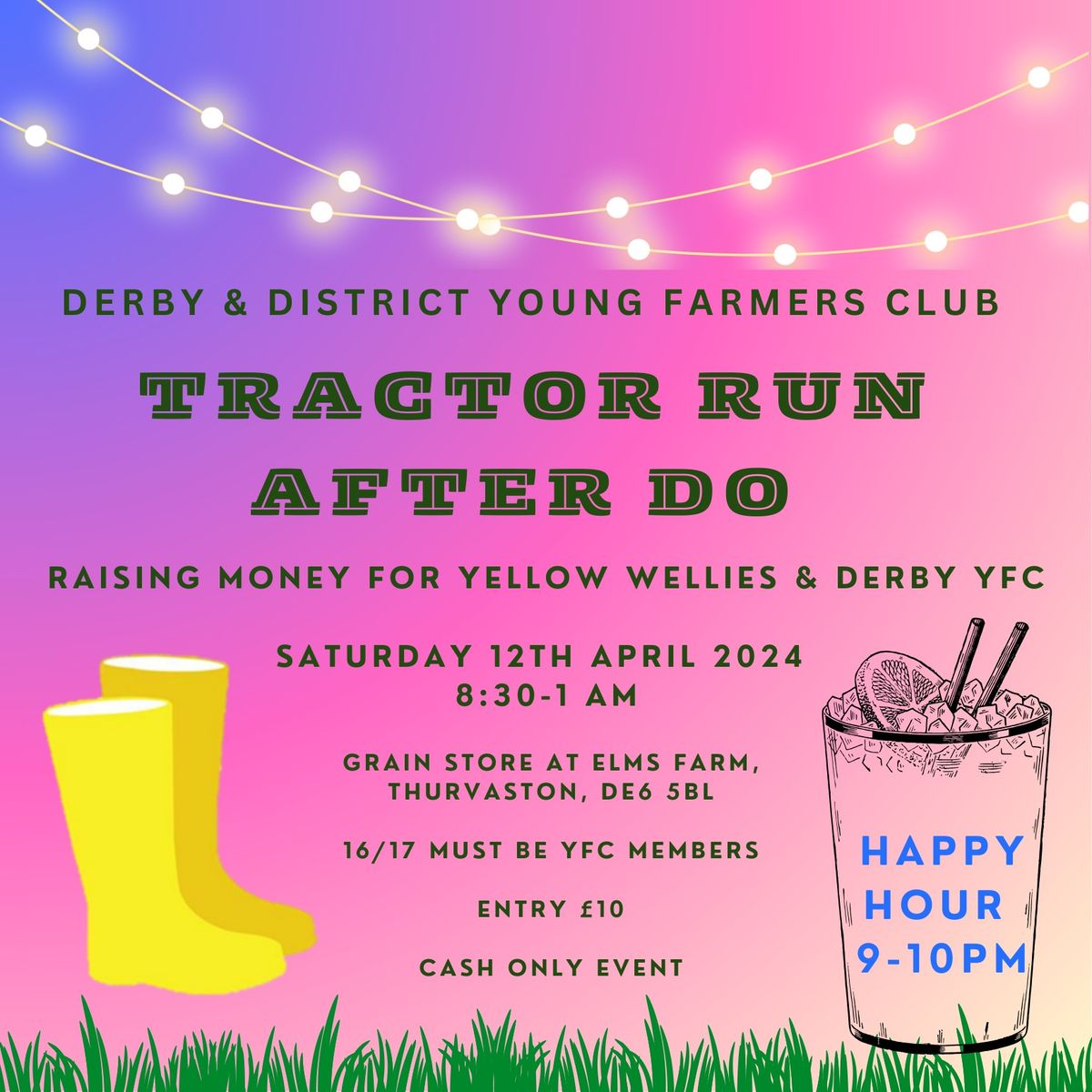 Derby YFC Tractor Run AFTER DO\ud83c\udf7b\ud83d\ude9c