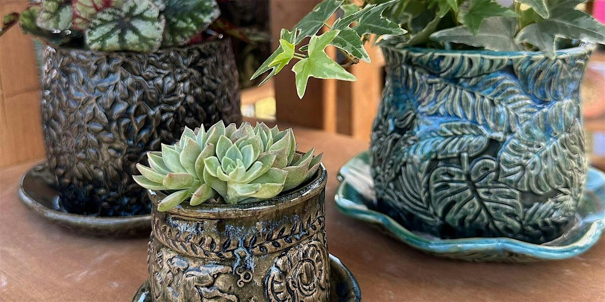 Ruffled Elegance: Textured Planter Workshop