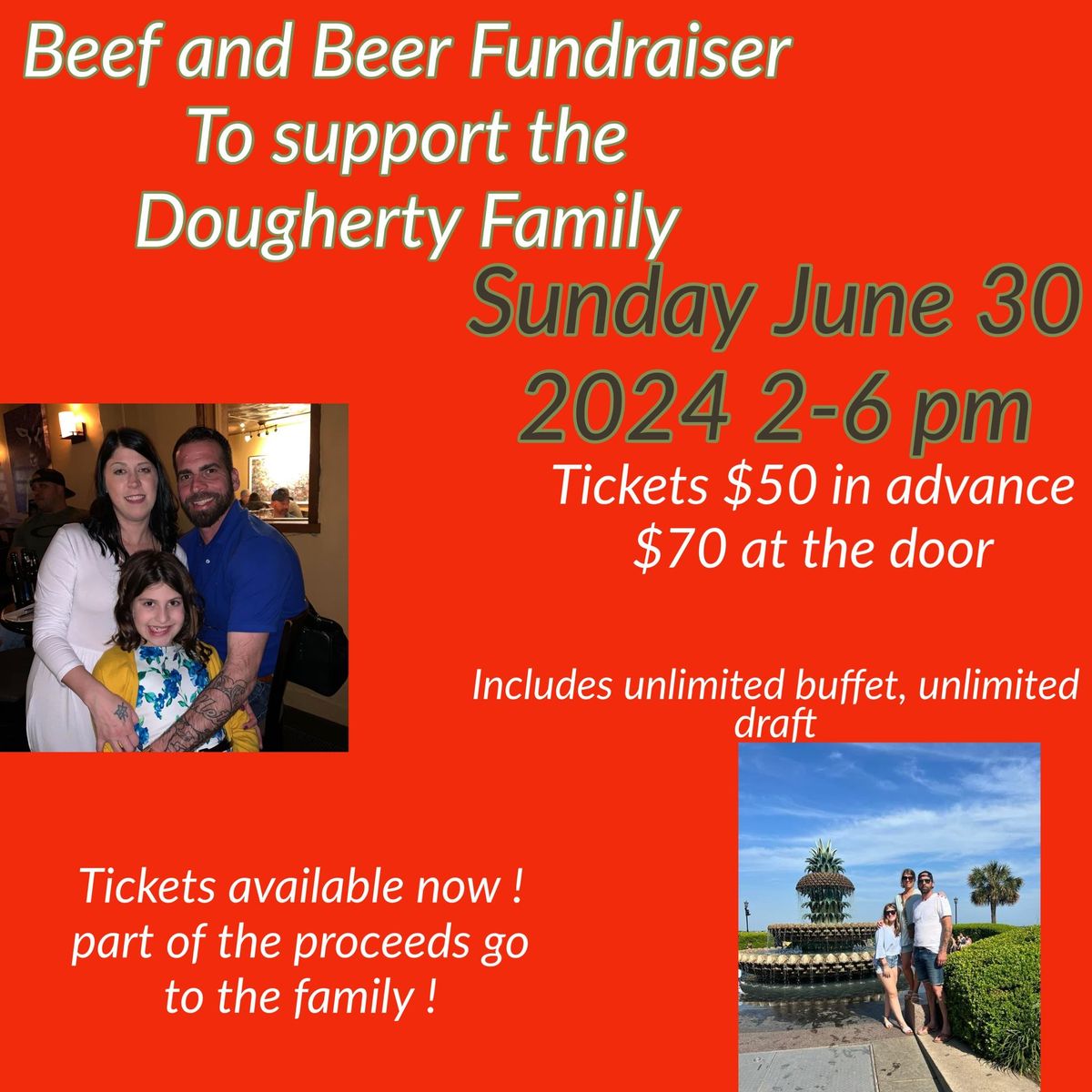 Jason Dougherty  family memorial benefit ! Beef & beer