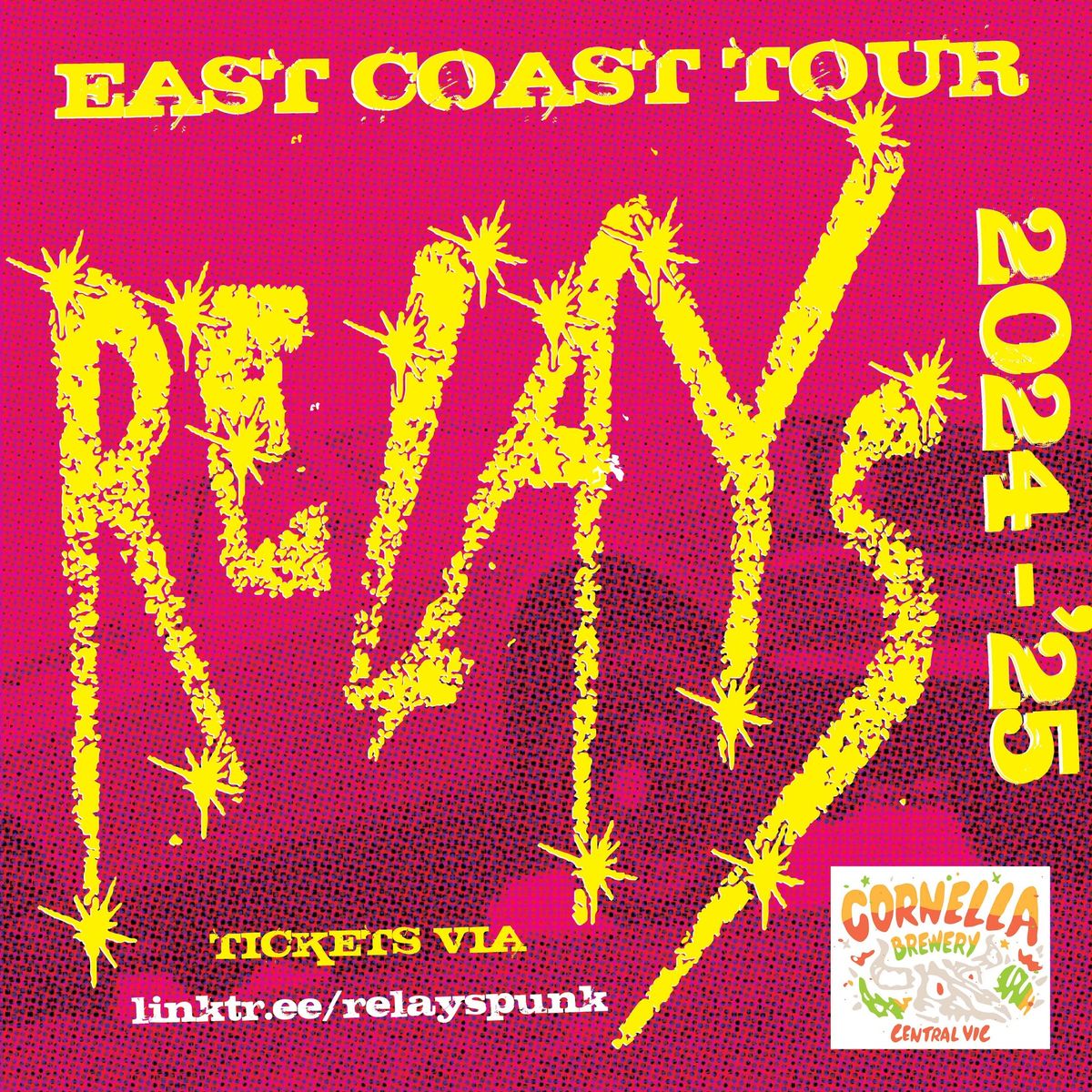 Relays East Coast Tour (Supporting Bad Ass USA \ud83c\uddfa\ud83c\uddf8)