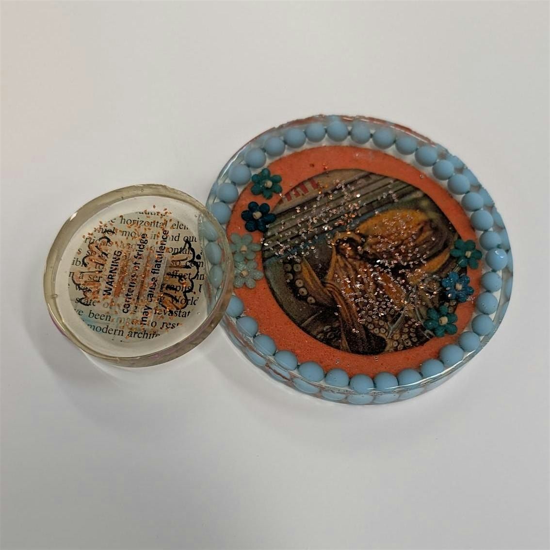 Art Afternoon with Alex: Resin-Collage Coasters