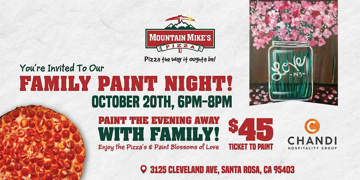 Family Paint Night & Pizza - Blossoms of Love