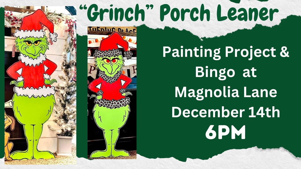 Grinch Paint Party & Bingo