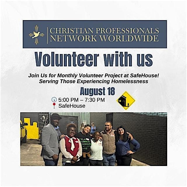 August Christian Professionals Network Volunteer With Us