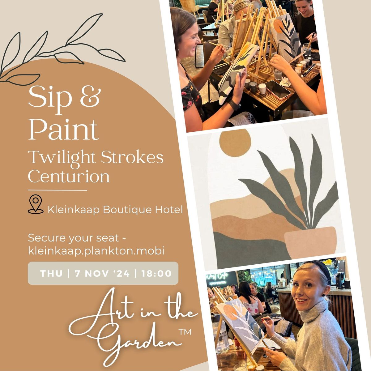 Sip & Paint - Twilight Strokes by Art in the Garden