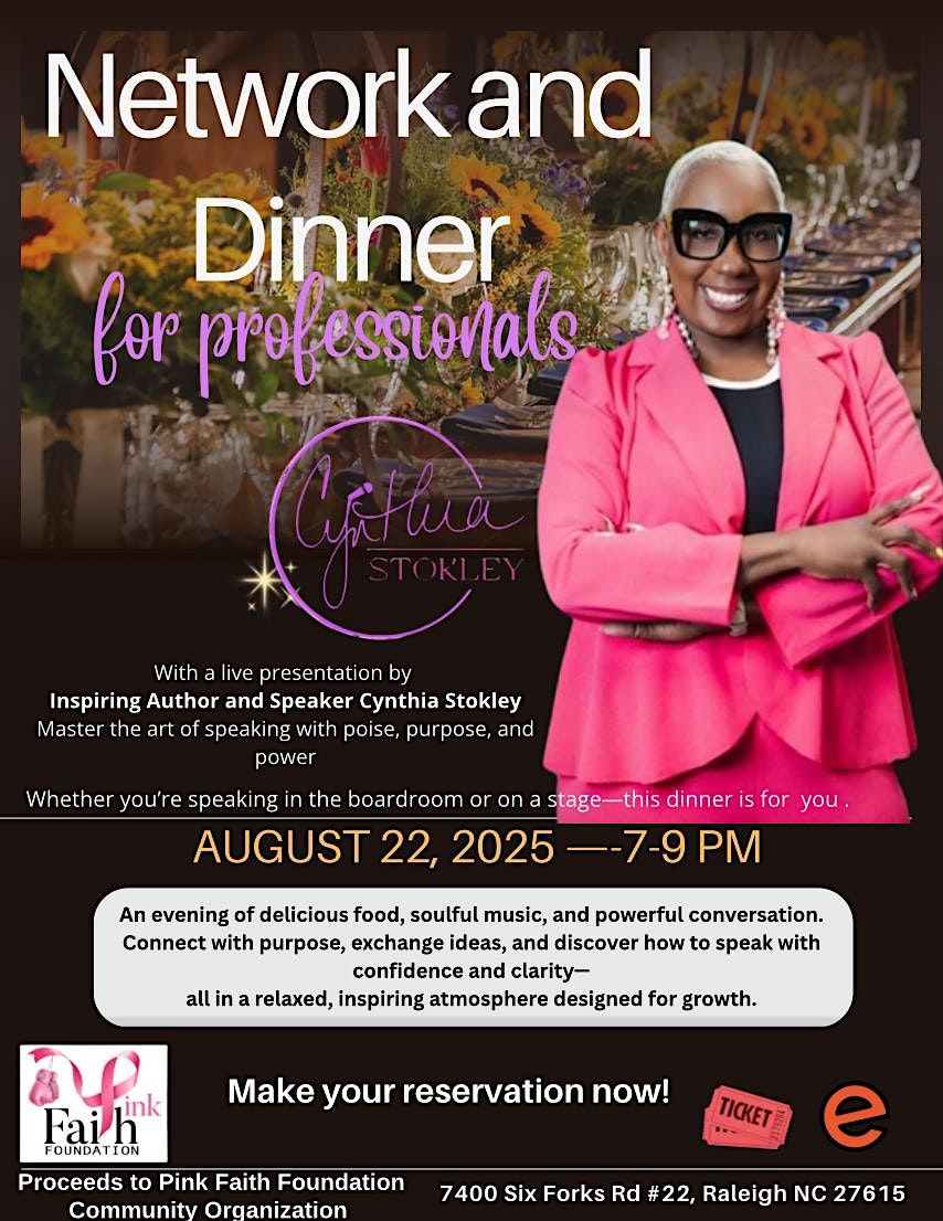 Network & Dine: Elevate Your Voice with Cynthia Stokley