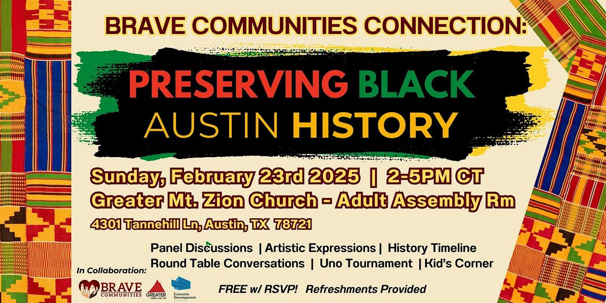 BRAVE Communities Connection: Preserving Black Austin History