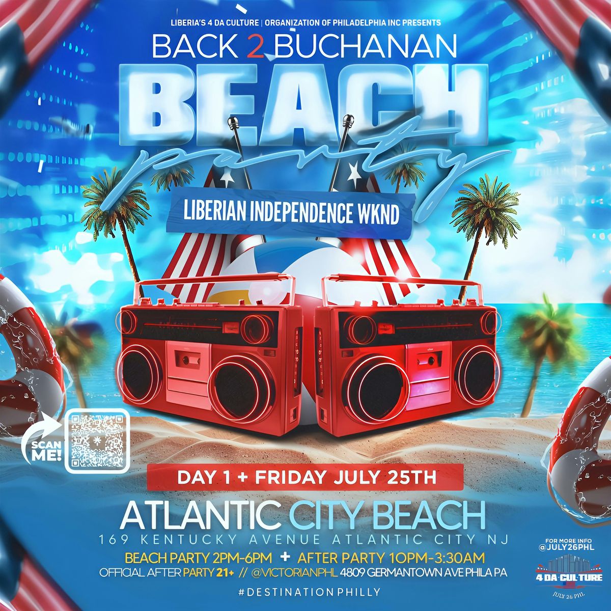 Liberian Independence Weekend (PHL) ~( Beach Party - After Party)