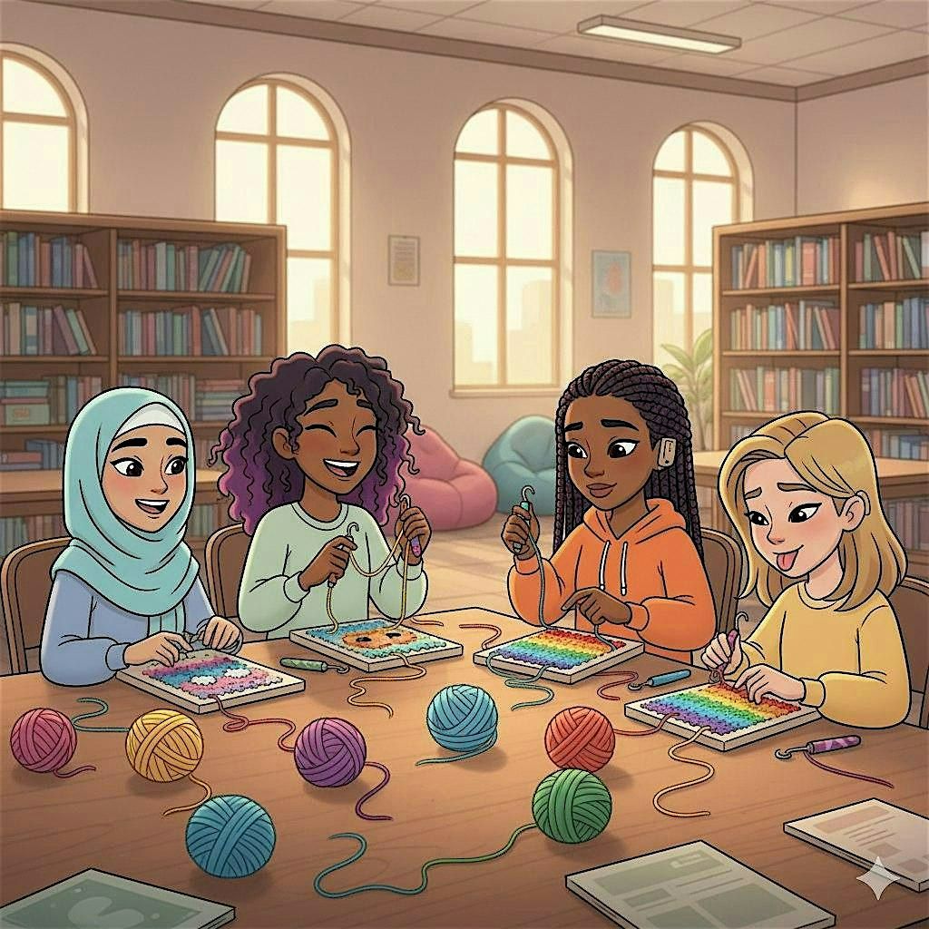 Teen Girl\u2019s Art Club: Latch Hook for Beginners