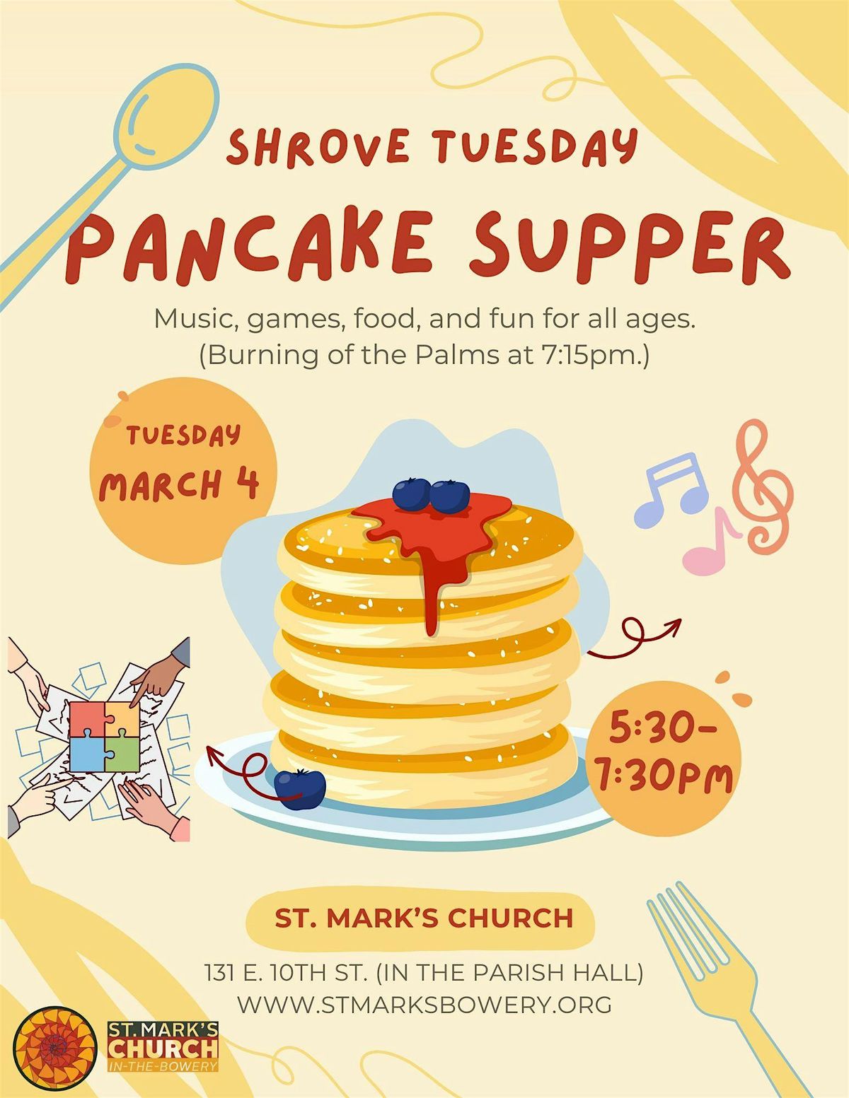 Shrove Tuesday Pancake Supper