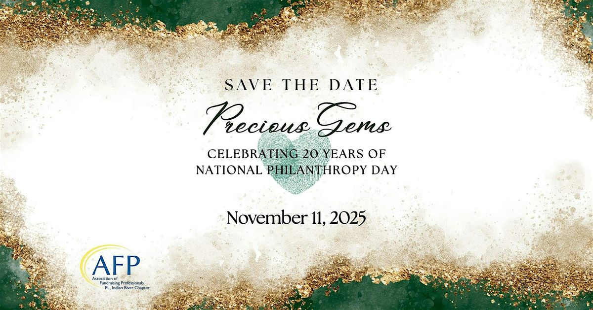 "Precious Gems" Celebrating 20 Years of National Philanthropy Day