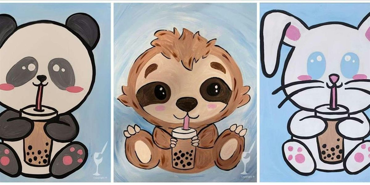 Boba Animals - Paint and Sip by Classpop!\u2122