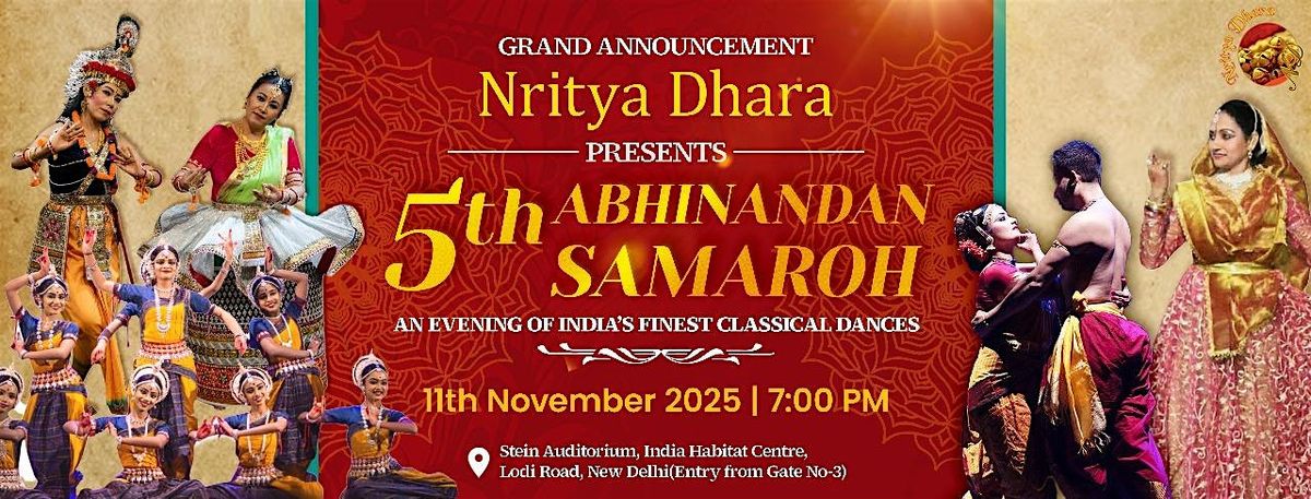 NRITYA DHARA Presents \u2014 5th Edition of ABHINANDAN SAMAROH!
