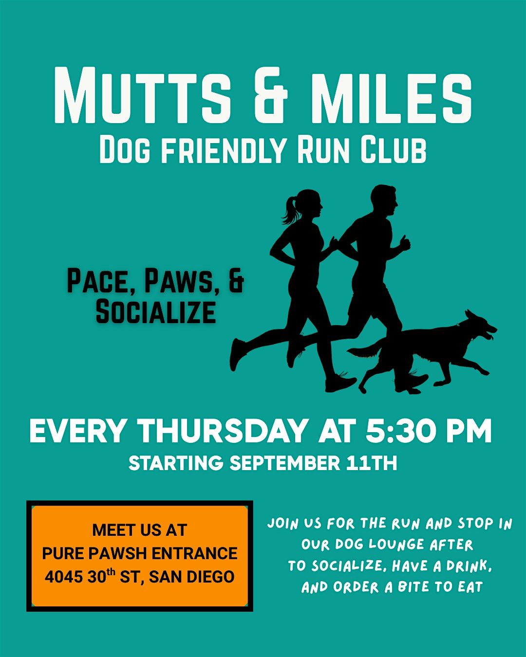 Mutts & Miles Dog-Friendly Run Club